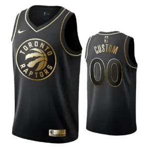 Maillot Homme Toronto Raptors Personnalisé Golden Edition Noir Swingman Maillot Homme Toronto Raptors Personnalisé Golden Edition Noir Swingman