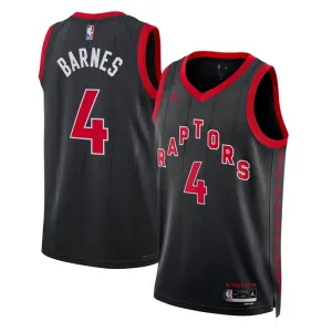 Maillot Homme Toronto Raptors Scottie Barnes 4 Statement Edition Noir Swingman