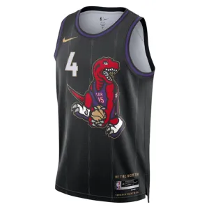 Maillot Homme Toronto Raptors Scottie Barnes City Edition 2024-25 Noir Swingman