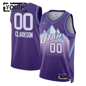 Maillot Enfant Utah Jazz Clarkson City Edition 2024-25 Violet Swingman