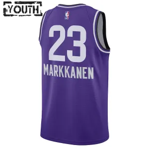 Maillot Enfant Utah Jazz Lauri Markkanen City Edition 2023-24 Violet Swingman