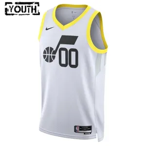 Maillot Enfant Utah Jazz Personnalisé Association Edition Blanc Swingman