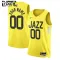 Maillot Enfant Utah Jazz Personnalisé Icon Edition Jaune Swingman