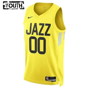 Maillot Enfant Utah Jazz Personnalisé Icon Edition Jaune Swingman