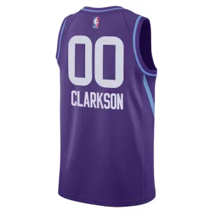 Maillot Homme Utah Jazz Clarkson City Edition 2024-25 Violet Swingman