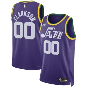 Maillot Homme Utah Jazz Clarkson Classic Edition 2023-24 Violet Swingman