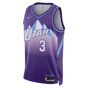 Maillot Homme Utah Jazz Keyonte George City Edition 2024-25 Violet Swingman