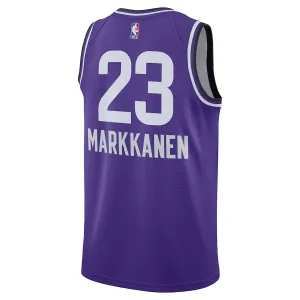 Maillot Homme Utah Jazz Lauri Markkanen City Edition 2023-24 Violet Swingman