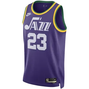Maillot Homme Utah Jazz Lauri Markkanen Classic Edition 2023-24 Violet Swingman