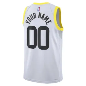 Maillot Homme Utah Jazz Personnalisé Association Edition Blanc Swingman