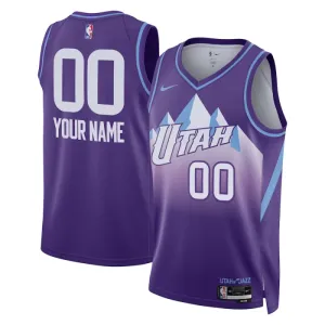 Maillot Homme Utah Jazz Personnalisé City Edition 2024-25 Violet Swingman