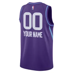 Maillot Homme Utah Jazz Personnalisé City Edition 2024-25 Violet Swingman