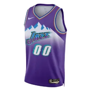 Maillot Homme Utah Jazz Personnalisé Classic Edition 2022-23 Violet Swingman
