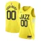 Maillot Homme Utah Jazz Personnalisé Icon Edition Jaune Swingman