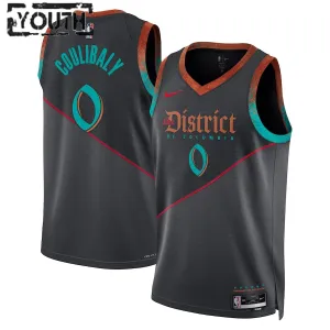 Maillot Enfant Washington Wizards Bilal Coulibaly City Edition 2023-24 Noir Swingman