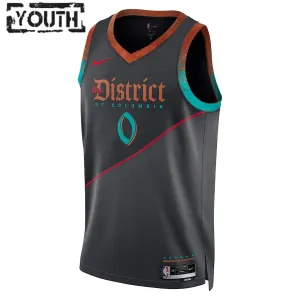 Maillot Enfant Washington Wizards Bilal Coulibaly City Edition 2023-24 Noir Swingman
