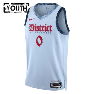 Maillot Enfant Washington Wizards Bilal Coulibaly City Edition 2024-25 Bleu Swingman