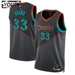Maillot Enfant Washington Wizards Kyle Kuzma City Edition 2023-24 Noir Swingman