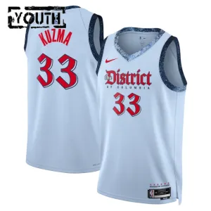 Maillot Enfant Washington Wizards Kyle Kuzma City Edition 2024-25 Bleu Swingman