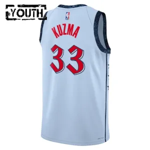 Maillot Enfant Washington Wizards Kyle Kuzma City Edition 2024-25 Bleu Swingman