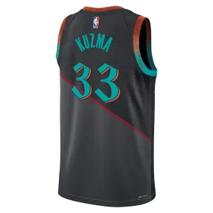 Maillot Homme Washington Wizards Kyle Kuzma City Edition 2023-24 Noir Swingman