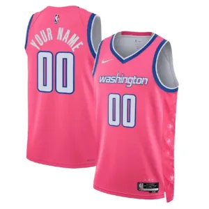 Maillot Homme Washington Wizards Personnalisé City Edition 2022-23 Rose Swingman