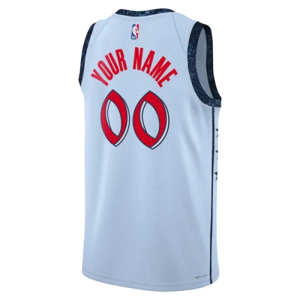 Maillot Homme Washington Wizards Personnalisé City Edition 2024-25 Bleu Swingman