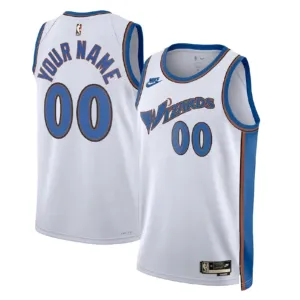 Maillot Homme Washington Wizards Personnalisé Classic Edition 2022-23 Blanc Swingman