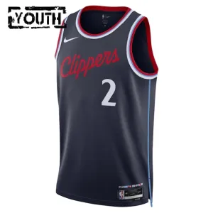 Maillot Enfant LA Clippers Kawhi Leonard Icon Edition 2024-25 Navy Swingman