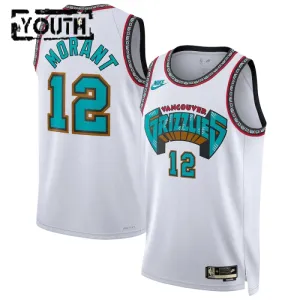 Maillot Enfant Memphis Grizzlies Ja Morant Classic Edition 2024-25 Blanc Swingman