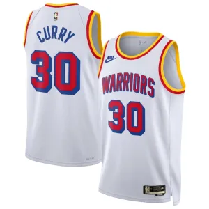 Maillot Homme Golden State Warriors Stephen Curry Classic Edition 2024-25 Blanc Swingman