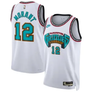 Maillot Homme Memphis Grizzlies Ja Morant Classic Edition 2024-25 Blanc Swingman