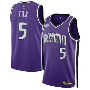 Maillot Homme Sacramento Kings De Aaron Fox Classic Edition 2024-25 Violet Swingman